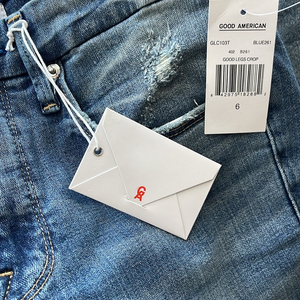 NEW Good American Good Legs Crop Skinny Jeans - Picture 8 of 11
